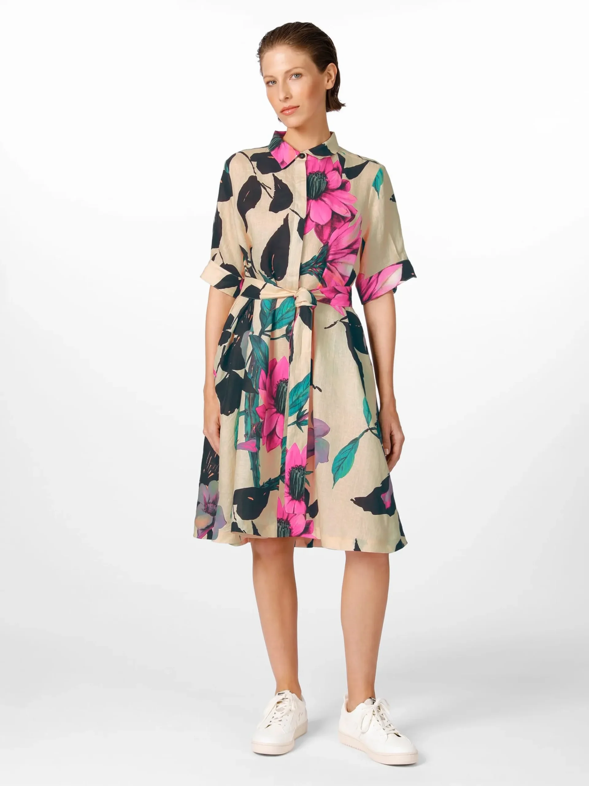 Kleider * Hannes Roether Damenkleid Tellerrock Multicolor