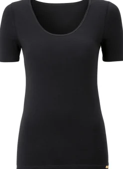 Shirts & Tops * Comazo Damen-Kurzarmshirt Schwarz