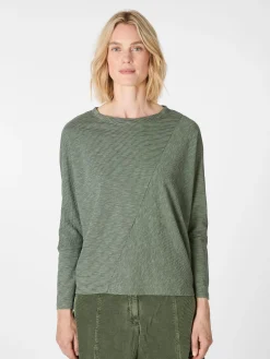 Shirts & Tops * Oska Damen-Langarmshirt Oliv