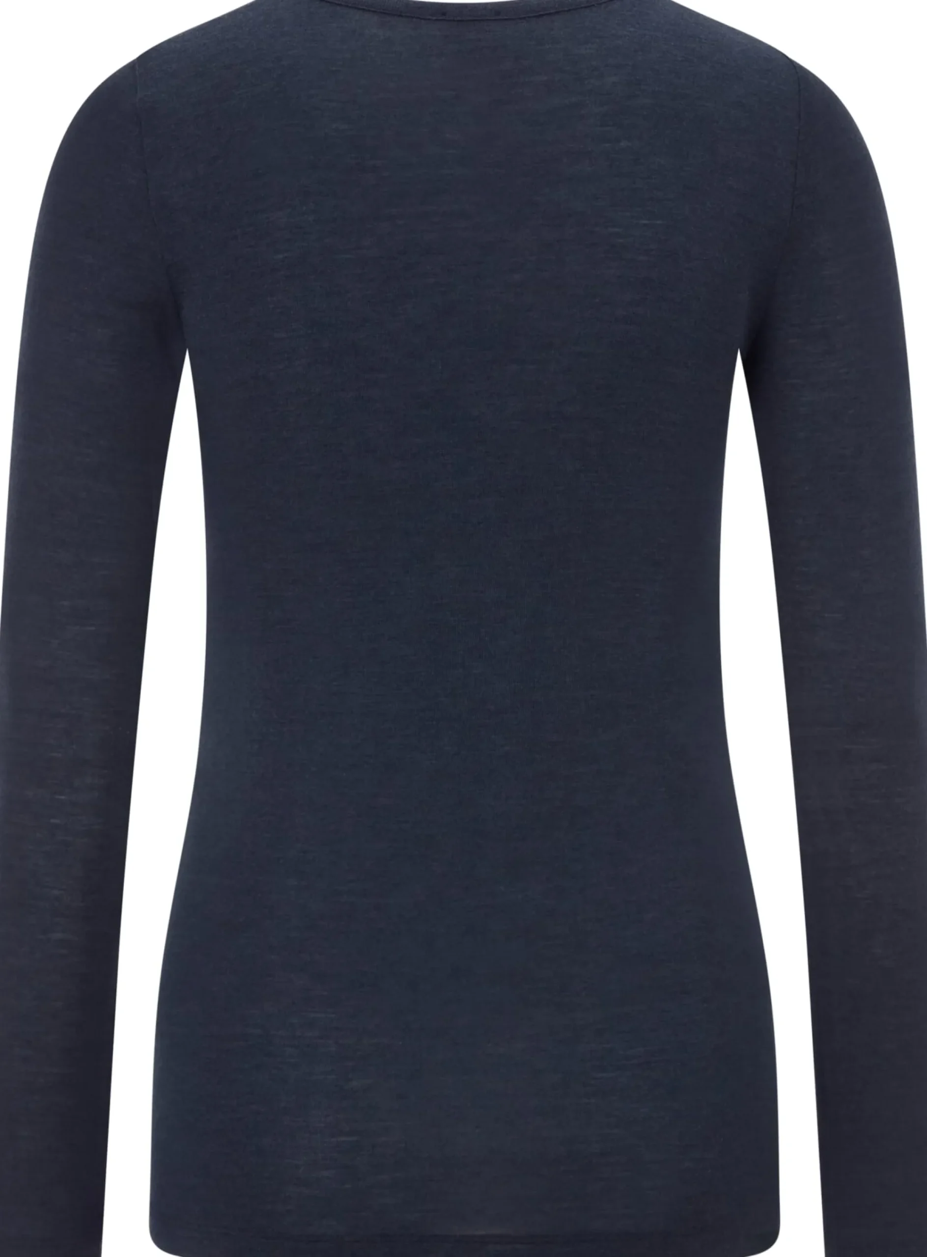 Wäsche|Shirts & Tops * Comazo Damen-Langarmshirt Wolle-Seide Dunkelblau