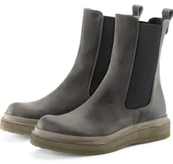 Stiefel * Punto Pigro Damen-Lederboot Grau