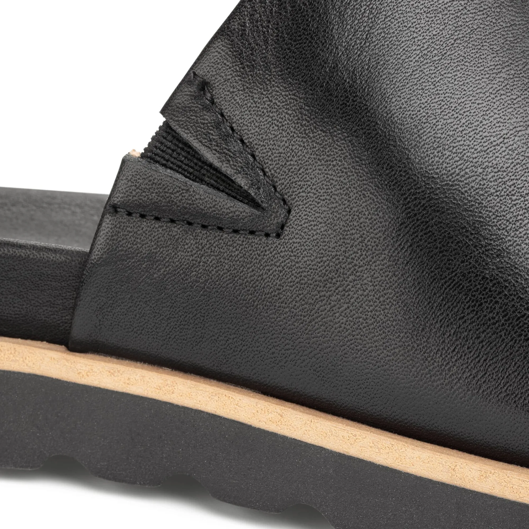 Sandalen|Freizeitschuhe * Werner Schuhe Damen-Lederpantolette Schwarz