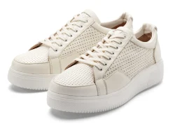 Sneaker|Freizeitschuhe * Werner Schuhe Damen-Ledersneaker Natur