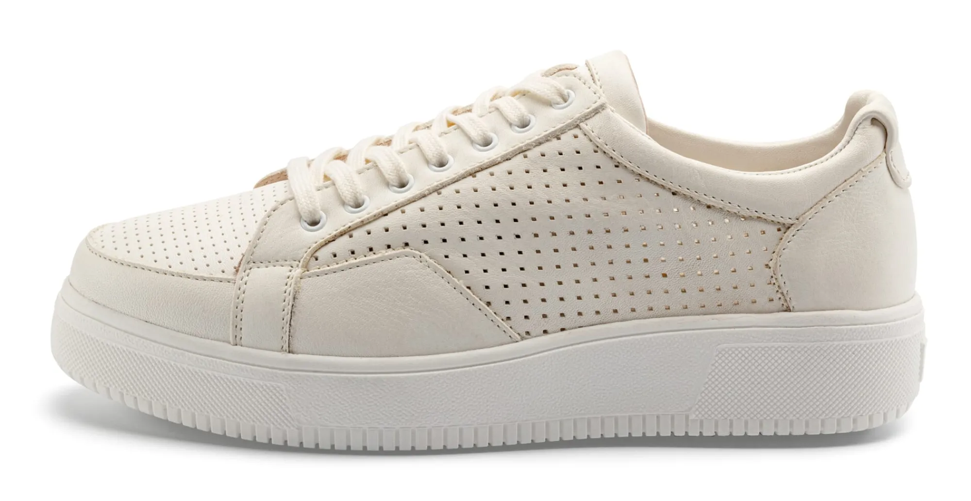 Sneaker|Freizeitschuhe * Werner Schuhe Damen-Ledersneaker Natur