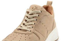Sneaker|Freizeitschuhe * Werner Schuhe Damen-Ledersneaker Sand