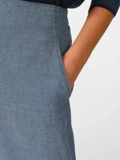 Hosen * Oska Damen-Leinenhose Mittelblau