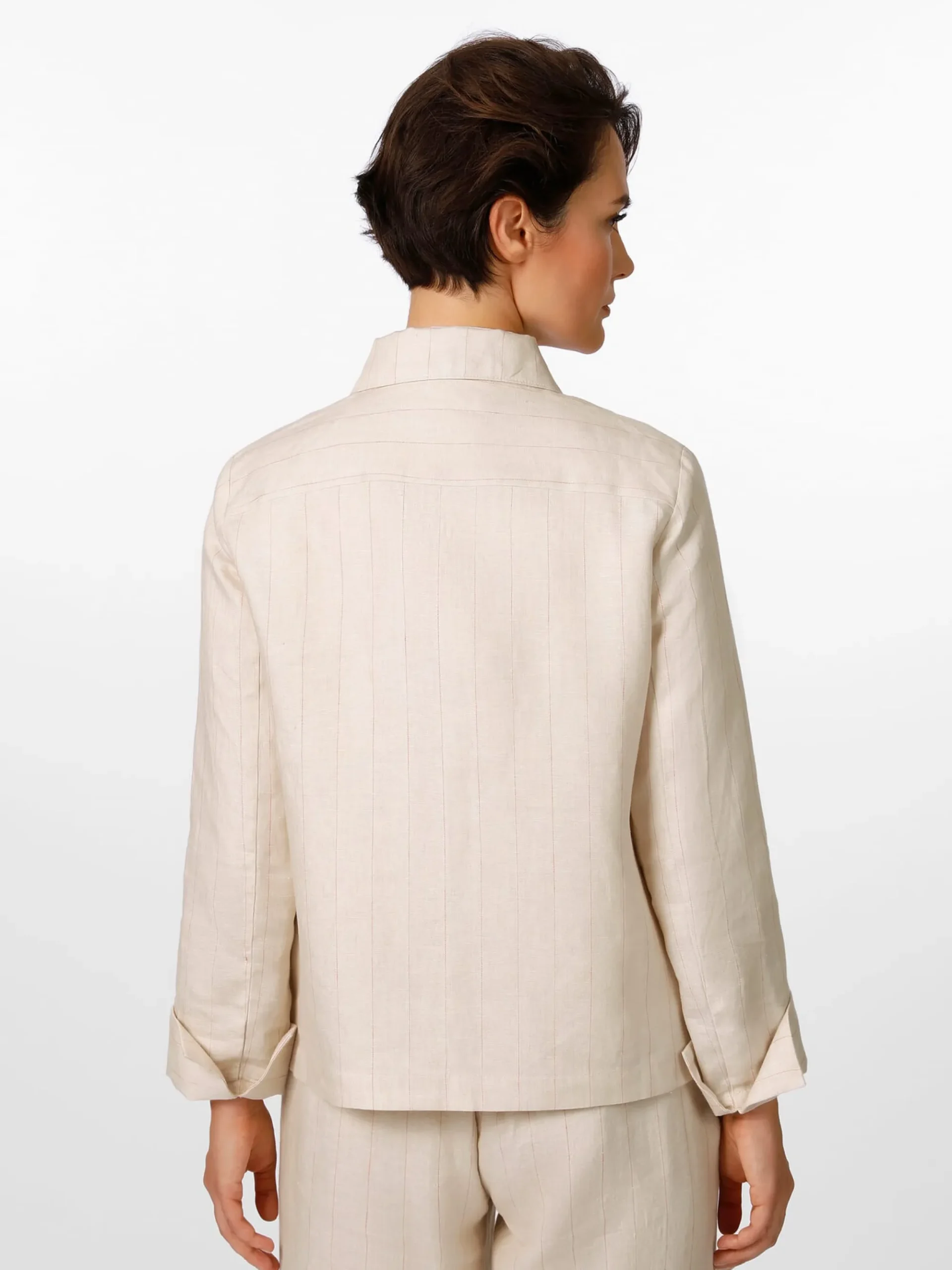 Blazer & Westen * LANIUS Damen-Leinenjacke Streifen