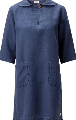 Kleider * Armor lux Damen-Leinenkleid Blau