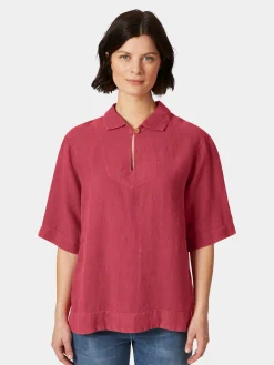 Blusen * Armor lux Damen-Leinenschlupfbluse Rot