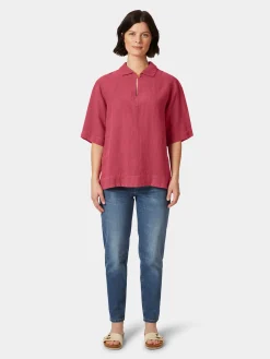 Blusen * Armor lux Damen-Leinenschlupfbluse Rot