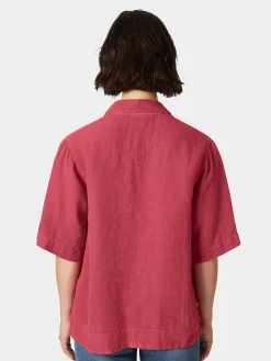 Blusen * Armor lux Damen-Leinenschlupfbluse Rot