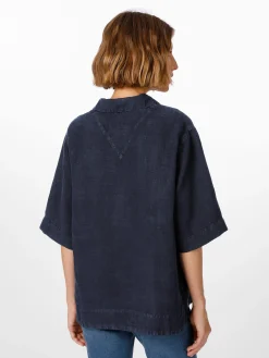 Blusen * Armor lux Damen-Leinenschlupfbluse Dunkelblau