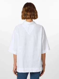 Blusen * Armor lux Damen-Leinenschlupfbluse Weiß