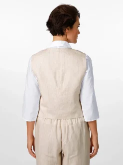 Blazer & Westen * LANIUS Damen-Leinenweste Streifen
