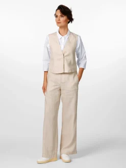 Blazer & Westen * LANIUS Damen-Leinenweste Streifen