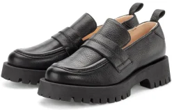 Klassische Damenschuhe * Werner Schuhe Damenloafer Leder Schwarz