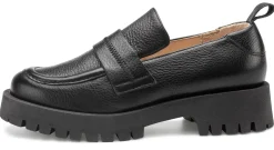 Klassische Damenschuhe * Werner Schuhe Damenloafer Leder Schwarz