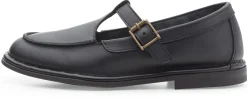 Klassische Damenschuhe * Punto Pigro Damen-Loafer mit Riemen Schwarz