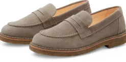 Klassische Damenschuhe * Astorflex Damen-Loafer Rauleder Grau