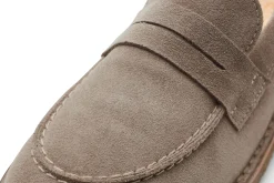 Klassische Damenschuhe * Astorflex Damen-Loafer Rauleder Grau