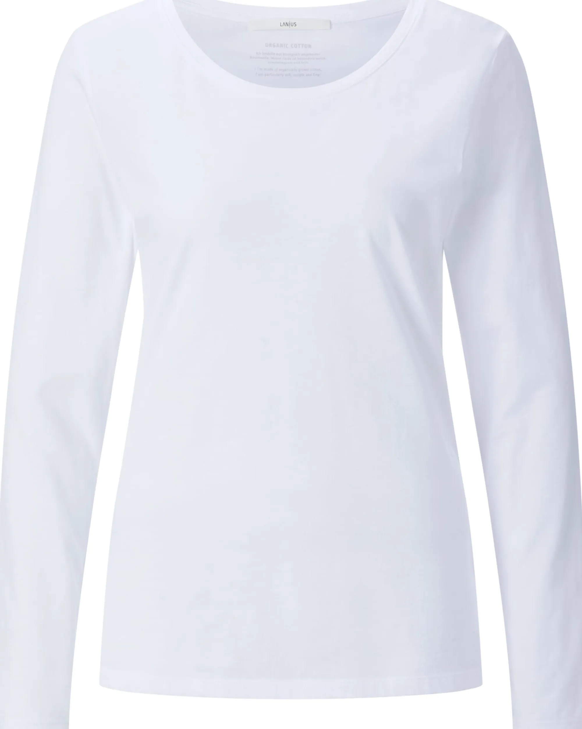 Shirts & Tops * LANIUS Damen-Longsleeve Rundhals Weiß