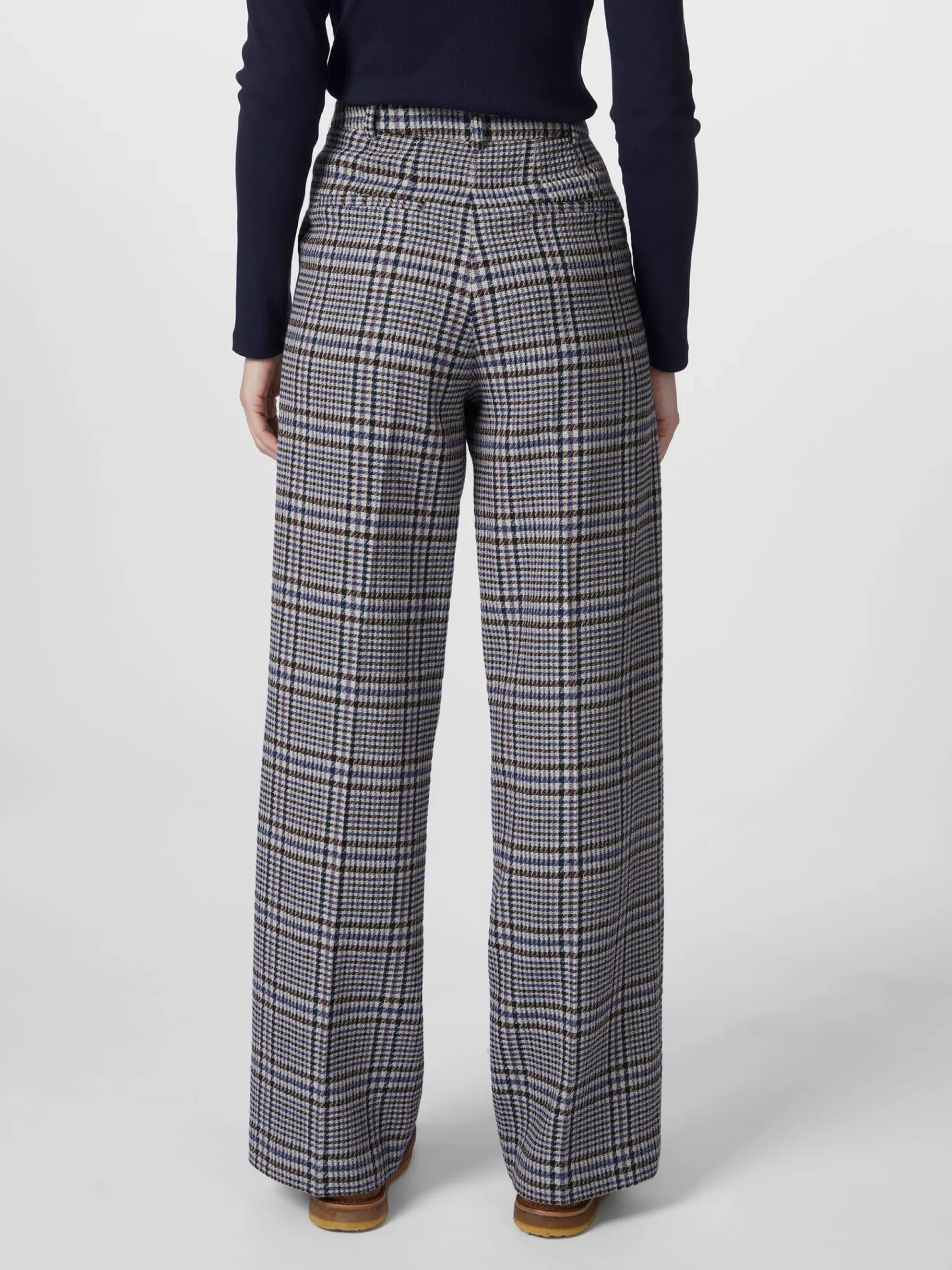 Hosen * LANIUS Damen-Marlenehose Karo Multicolor