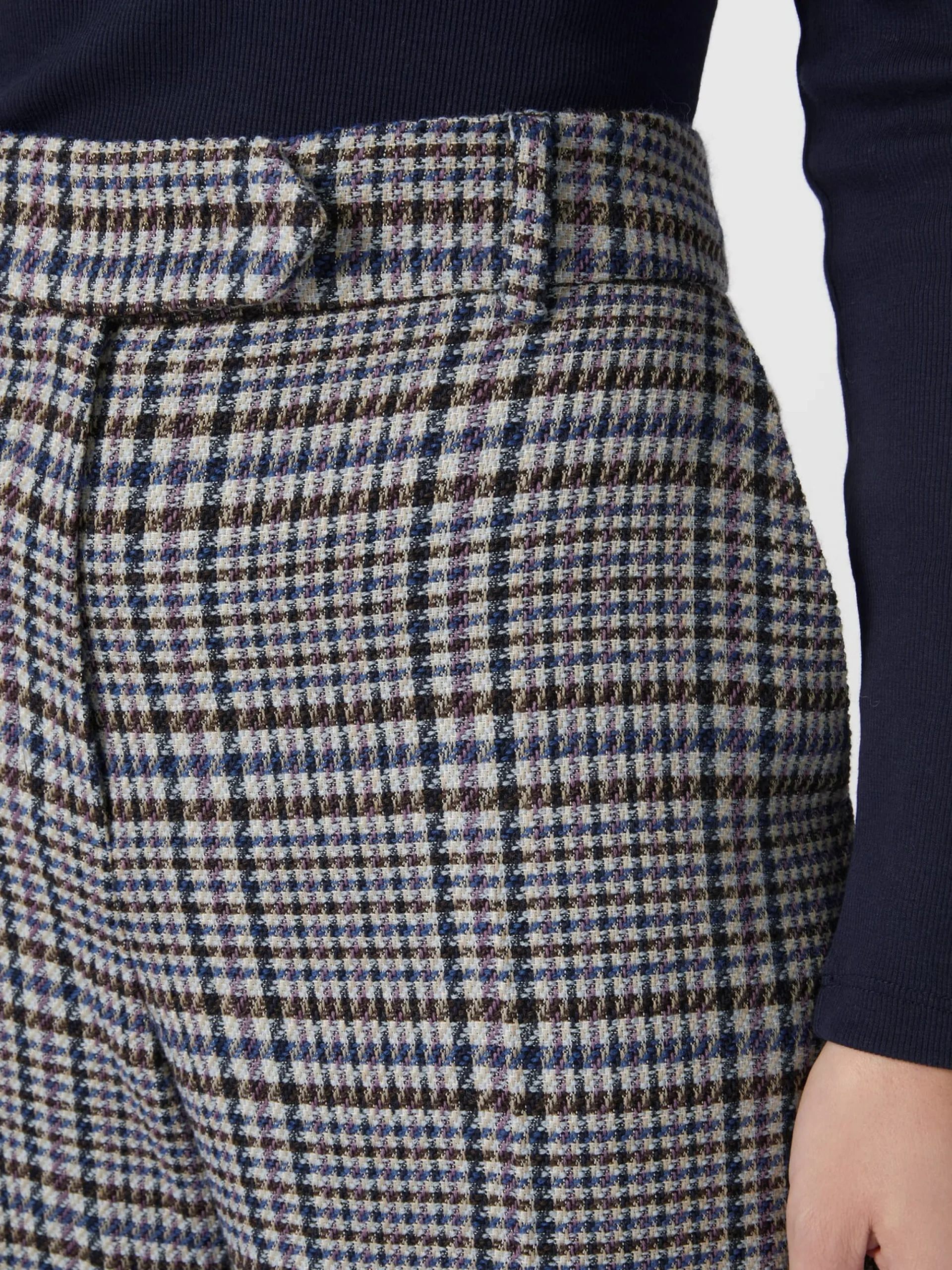 Hosen * LANIUS Damen-Marlenehose Karo Multicolor