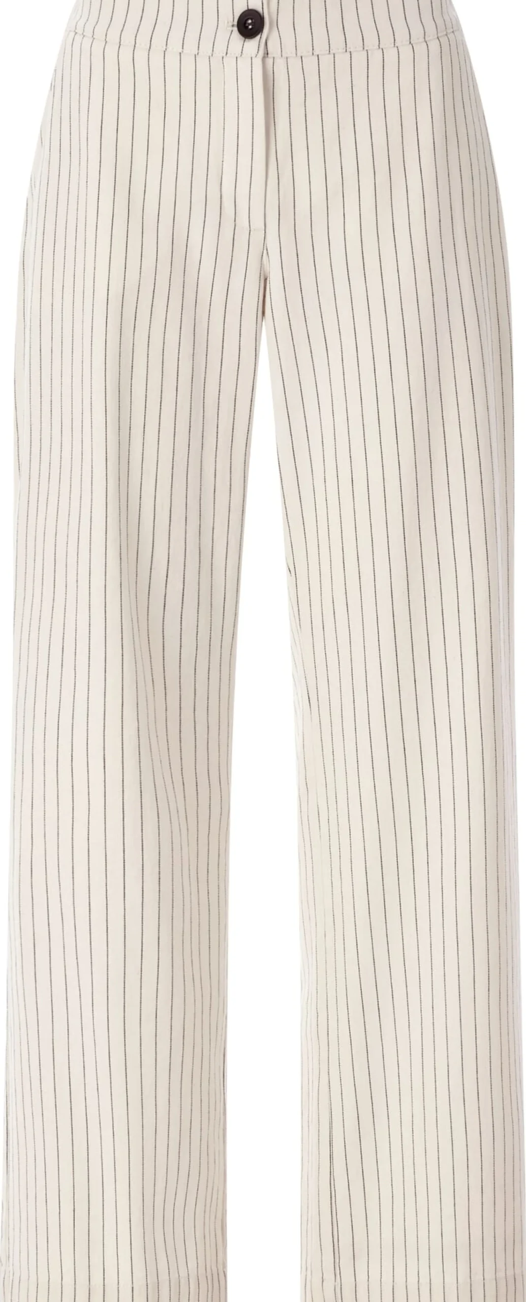 Hosen * LANIUS Damen-Marlenehose Nadelstreifen Weiß