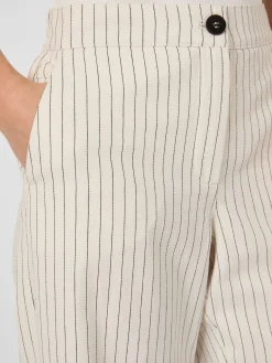 Hosen * LANIUS Damen-Marlenehose Nadelstreifen Weiß