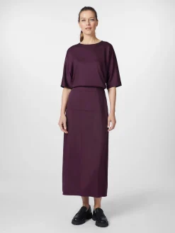 Röcke * LANIUS Damen-Midirock TENCEL™ Violett