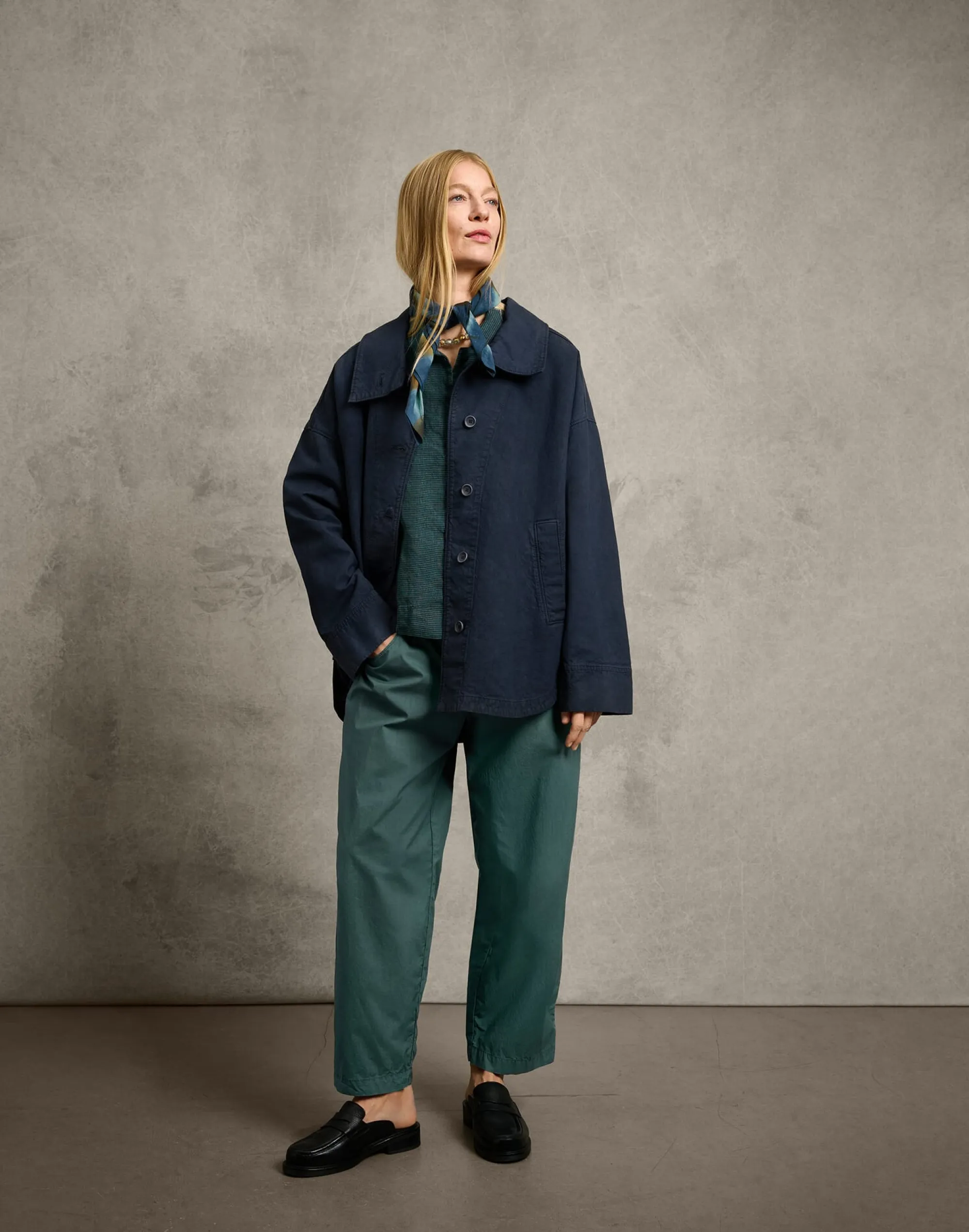 Jacken * Oska Damen-Outdoorjacke Dunkelblau