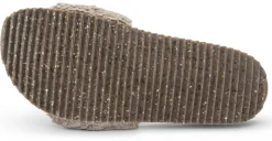 Sandalen|Freizeitschuhe * Grand Step Shoes Damen-Pantolette Teddyplüsch Taupe