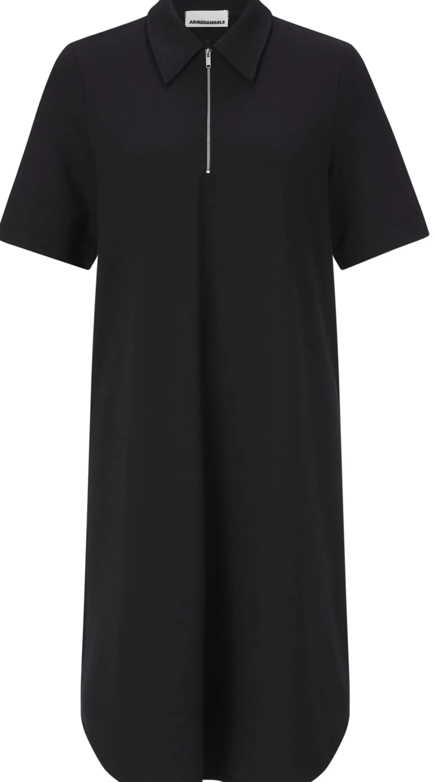 Kleider * Armedangels Damen-Polokleid Schwarz