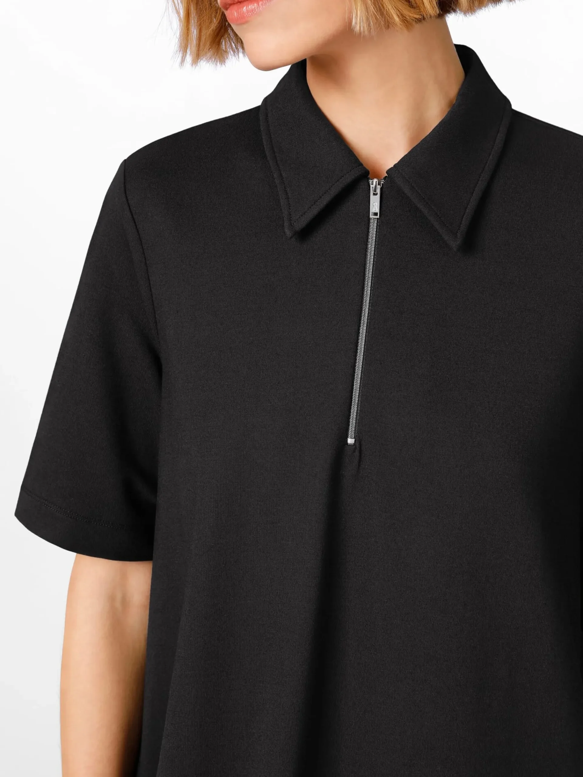 Kleider * Armedangels Damen-Polokleid Schwarz