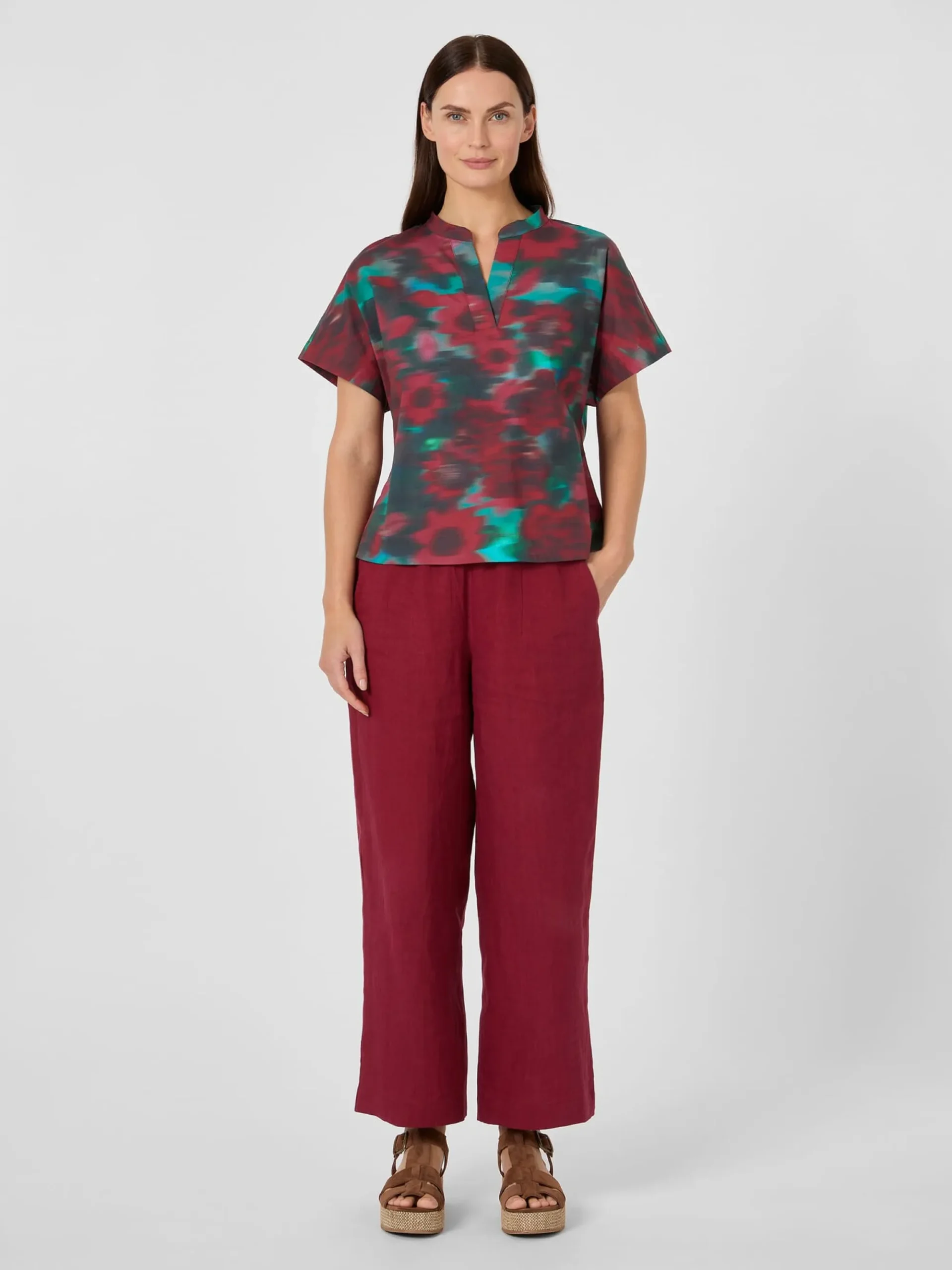 Blusen * Alma & Lovis Damen-Popelinebluse Multicolor