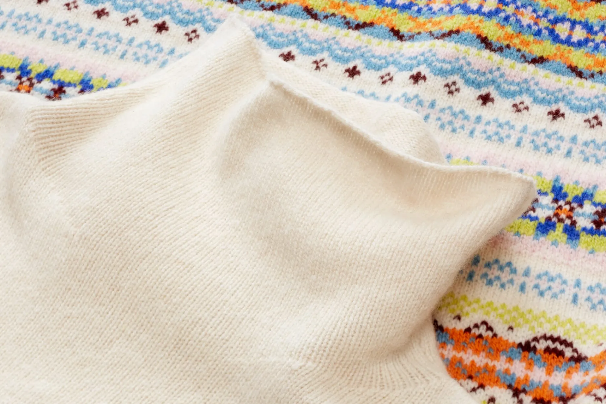Pullover * Eribé Damenpullover gemustert Beige