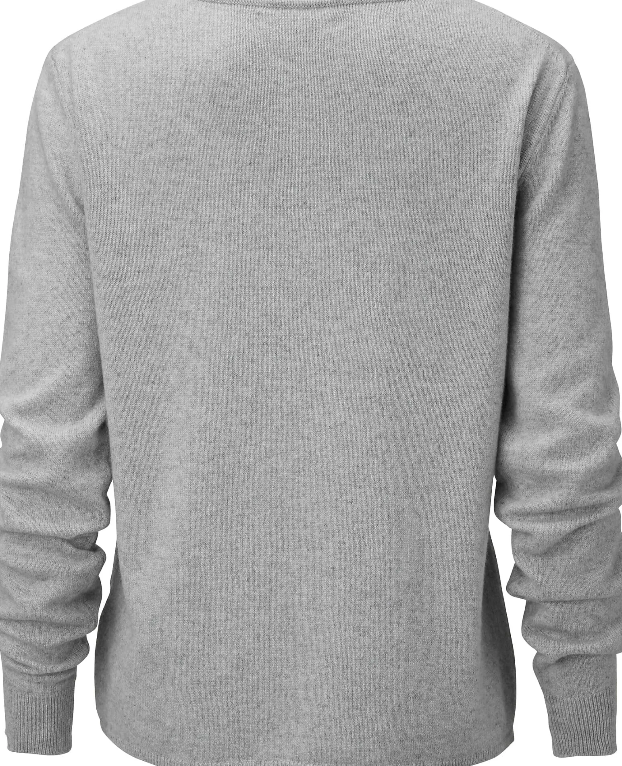 Pullover * Merz b. Schwanen Daenpuover V-Auchnitt Hellgrau