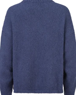 Pullover * Alma ＆ Lovis Damenpullover V-Ausschnitt Blau