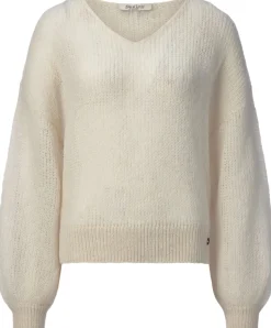 Pullover * Alma ＆ Lovis Daenpuover V-Auchnitt Naturweiß