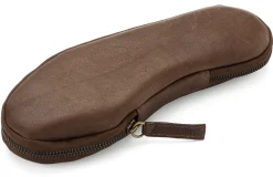 Hausschuhe * Werner Schuhe Damen-Reisepantoffel Leder Braun
