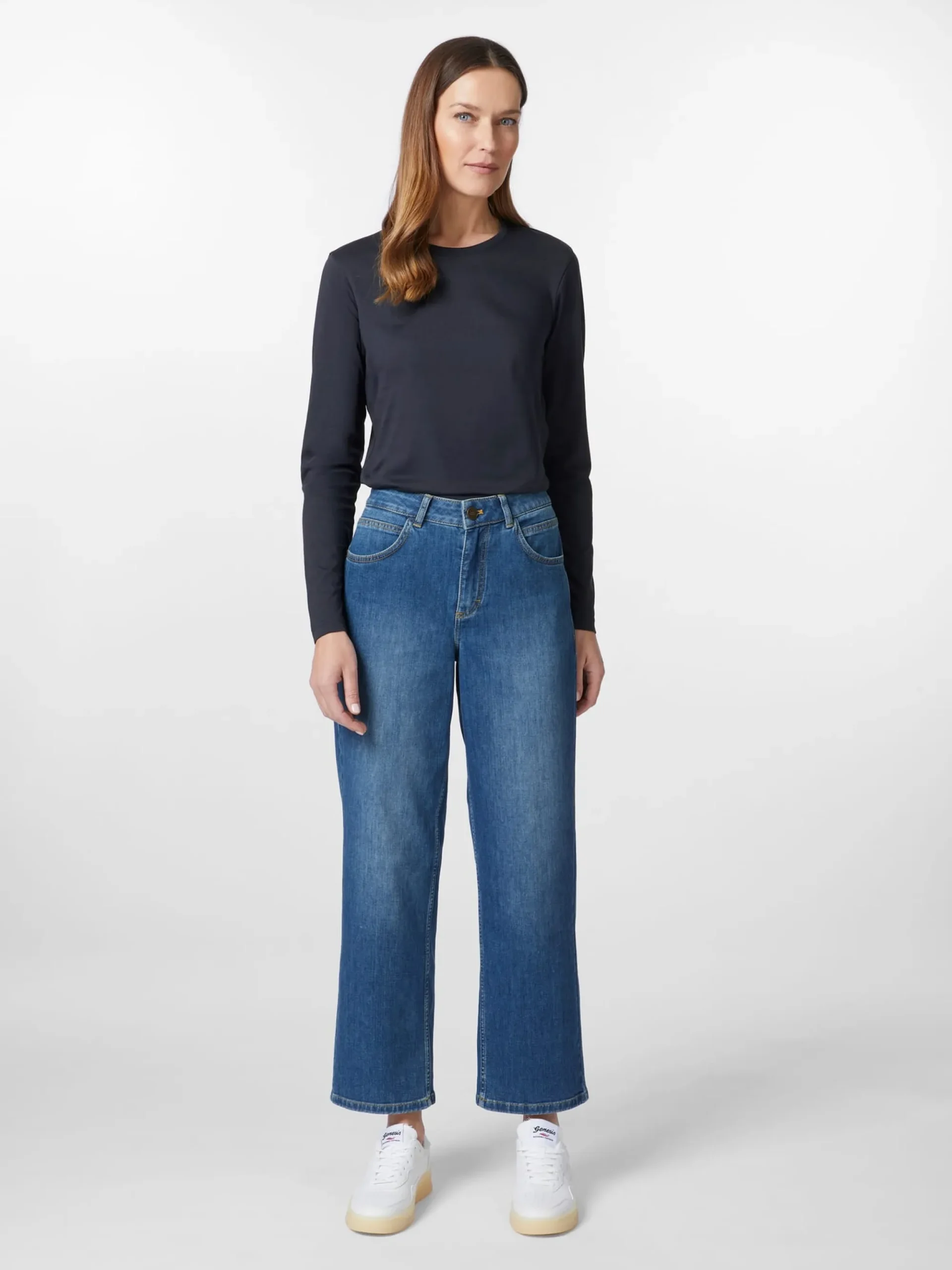 Hosen|Jeans * LANIUS Damen-Relaxed-Jeans Blau