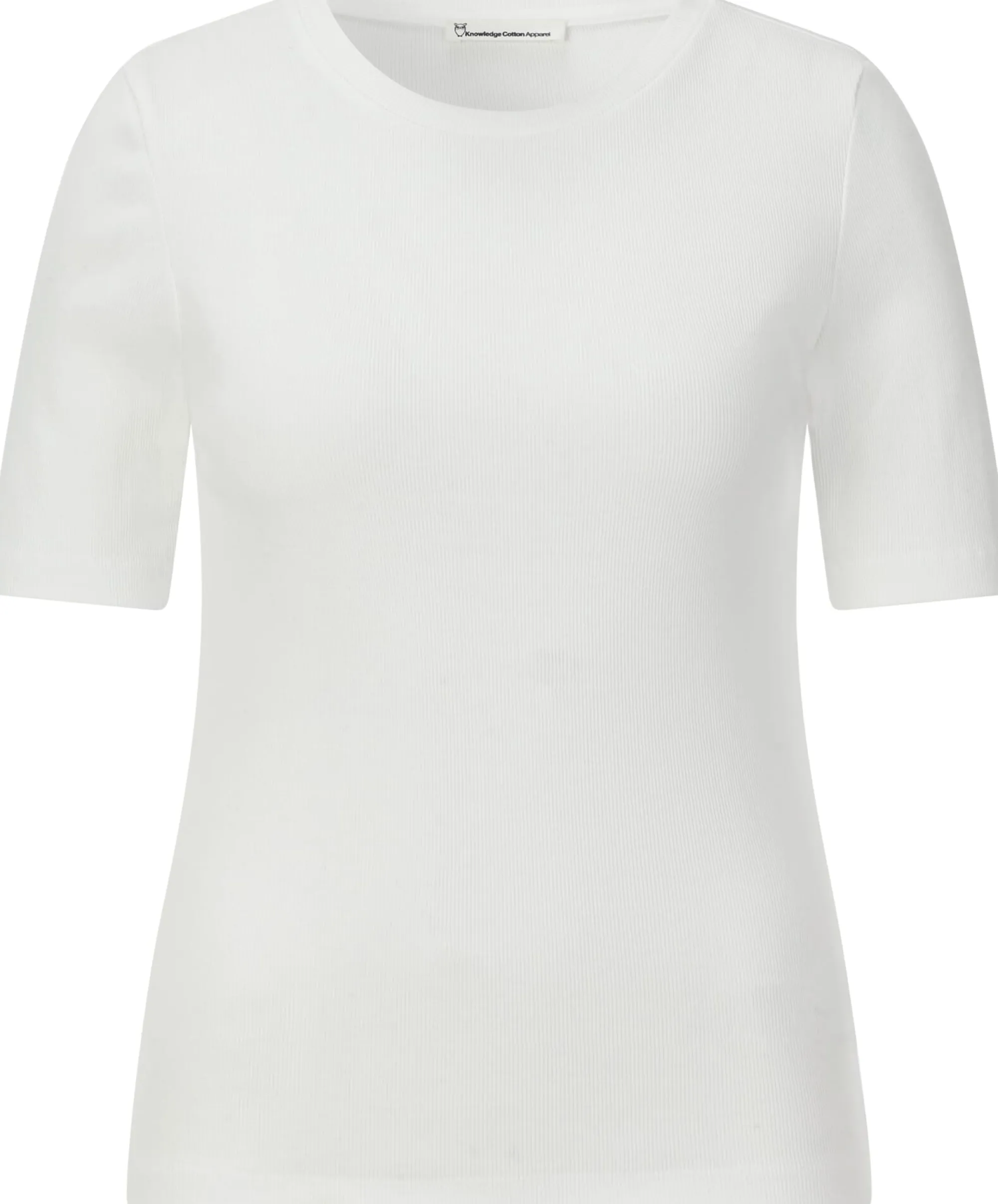 Shirts & Tops * Knowledge Cotton Apparel Daen-Rippenhirt Weiß