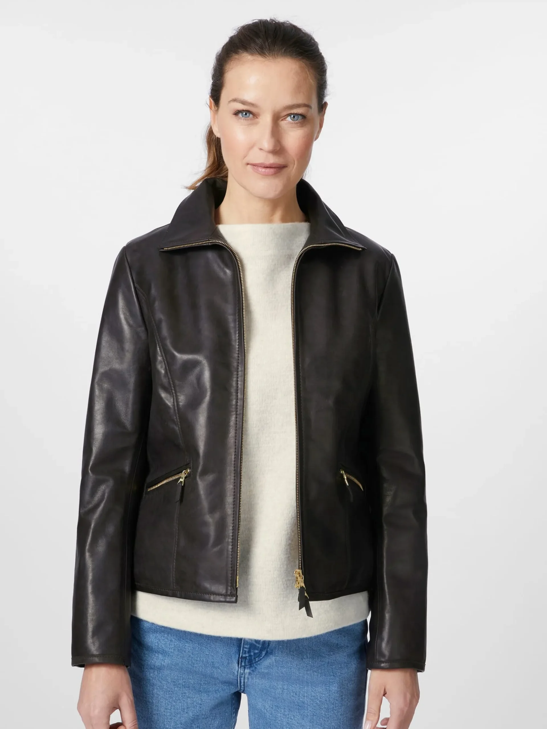 Jacken * Hack Lederware Damen-Roadsterjacke Pferdeleder