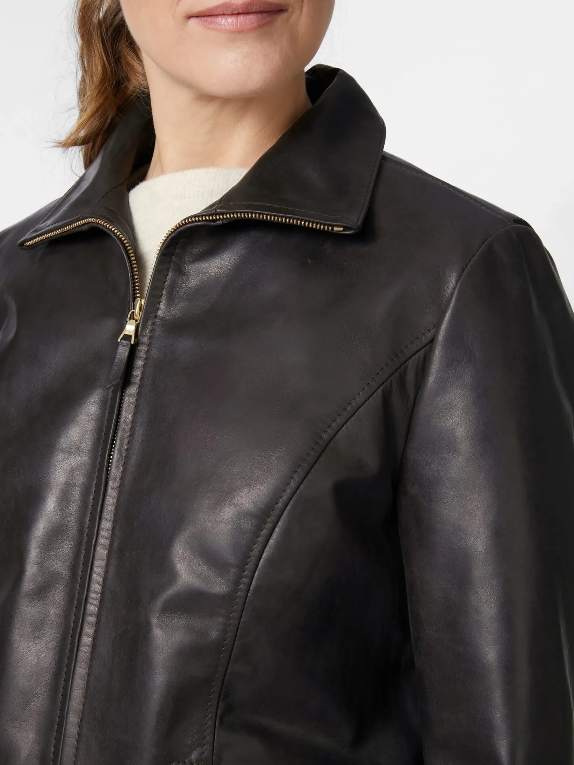 Jacken * Hack Lederware Damen-Roadsterjacke Pferdeleder