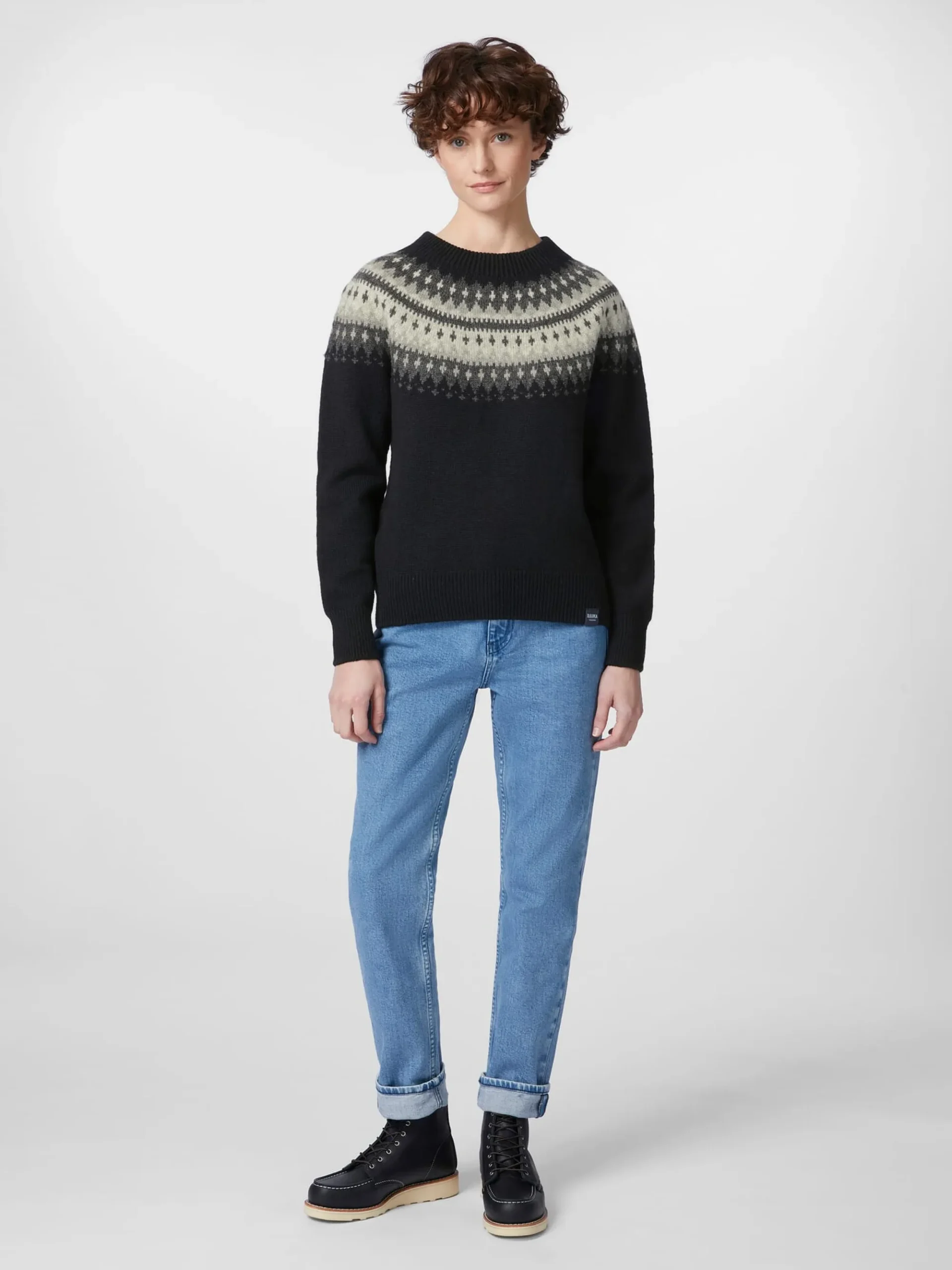 Pullover * Rauma Ullvarefabrikk Damen-Rundhalspullover