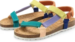 Sandalen|Freizeitschuhe * Grand Step Shoes Damensandale Baumwolle Multicolor