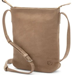 Umhänge- & Handtaschen|Handtaschen * Harold’s Lederwaren Damen-Schultertasche Rindleder Taupe