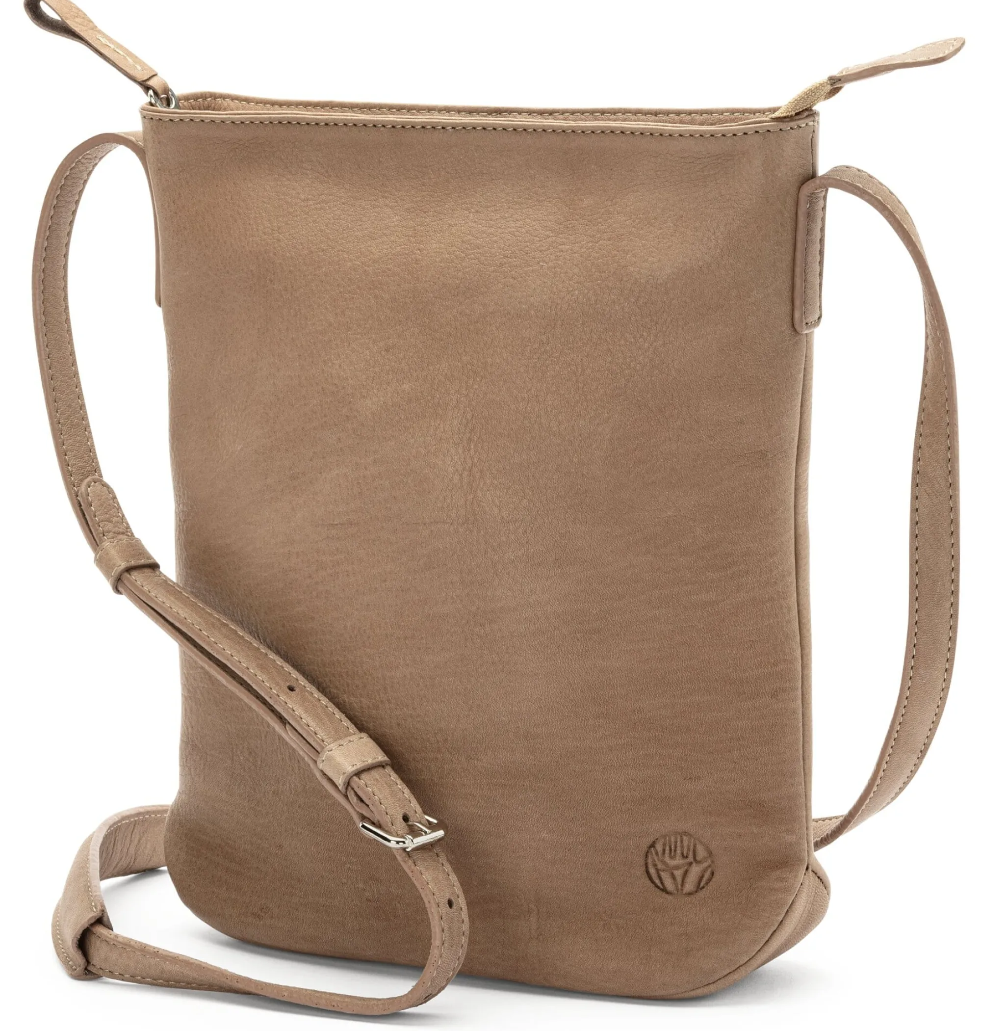 Umhänge- & Handtaschen|Handtaschen * Harold’s Lederwaren Damen-Schultertasche Rindleder Taupe