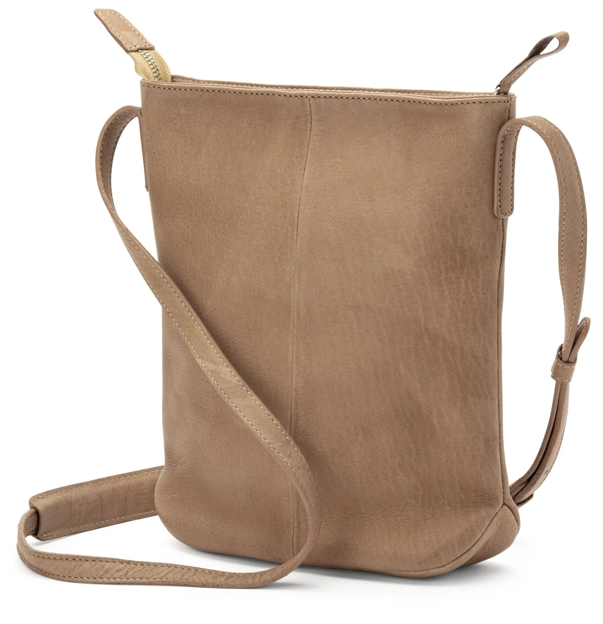 Umhänge- & Handtaschen|Handtaschen * Harold’s Lederwaren Damen-Schultertasche Rindleder Taupe