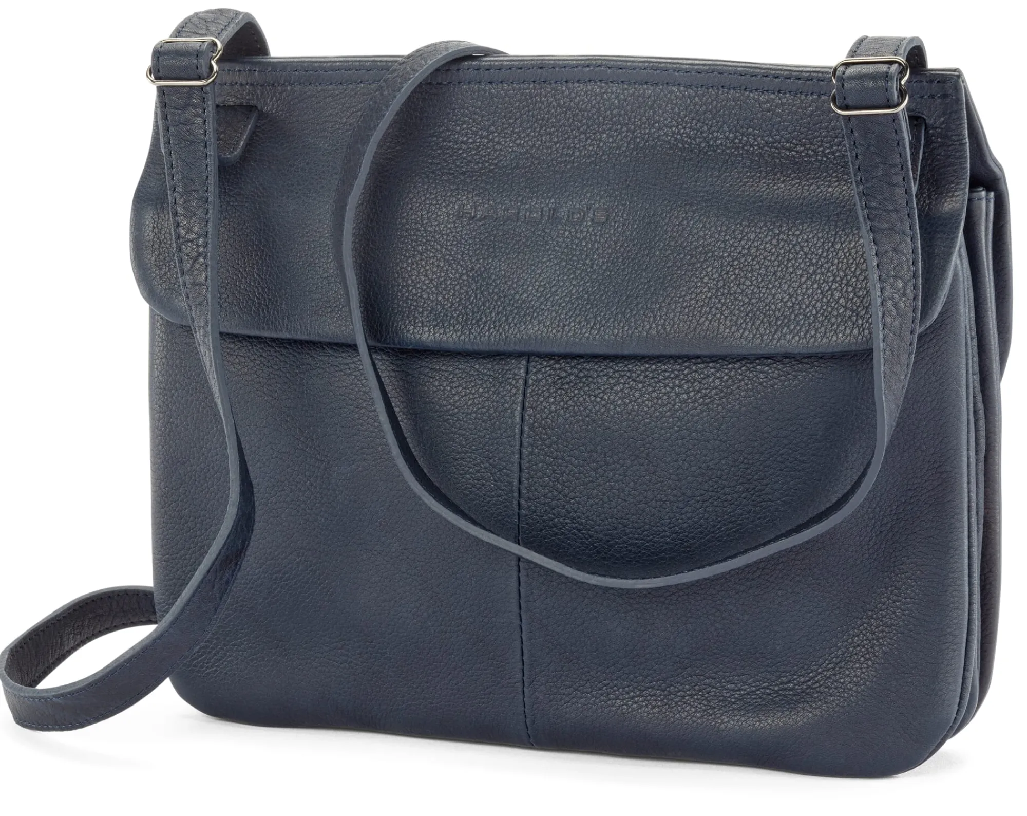 Umhänge- & Handtaschen|Handtaschen * Harold’s Lederwaren Damen-Schultertasche Rindleder Dunkelblau